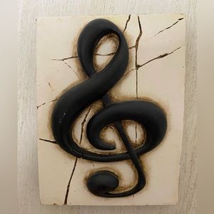 Sid Dickens treble clef wall tile. 6 x 8 inches. Never been displayed .